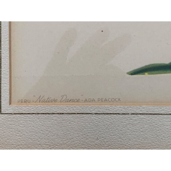 Vintage Ada Peacock Framed Prints Peru Paraguay Latin Set of 3 15" x 12" 8454 - Picture 5 of 8